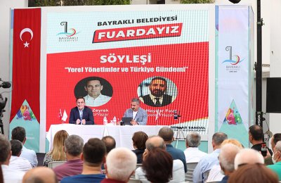 Bayraklı Belediyesi İEF’te Deniz Zeyrek ve Ali Haydar Fırat’a ev sahipliği yaptı